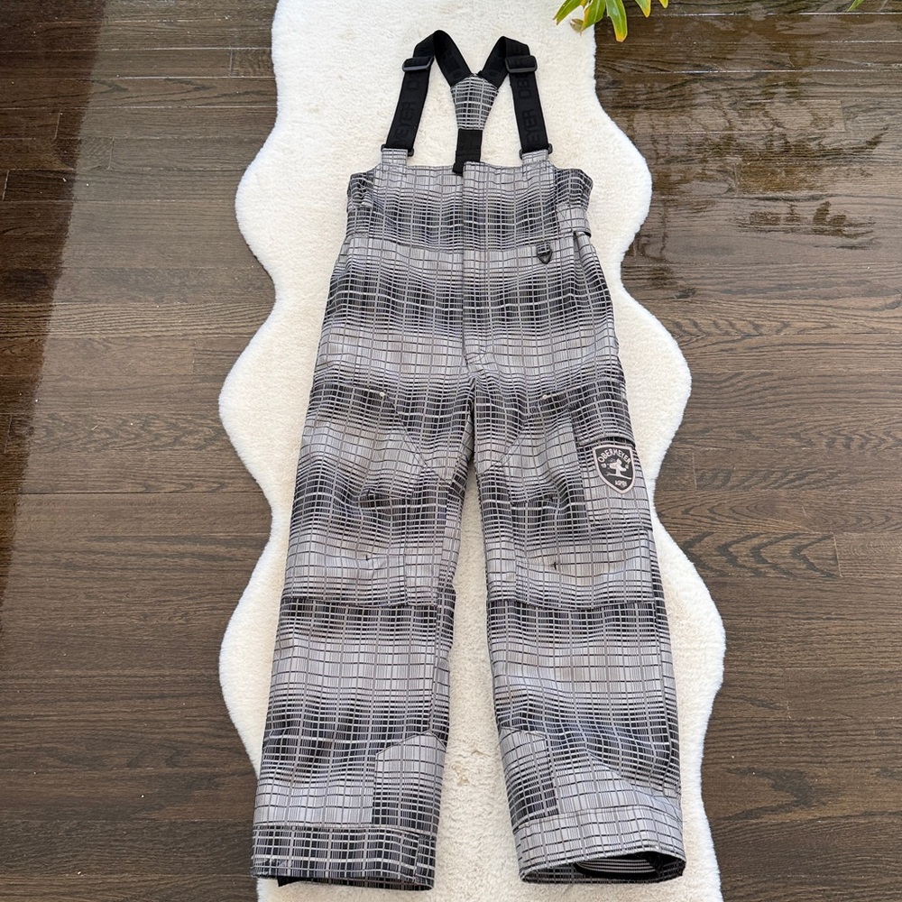Obermeyer Boys Snow Bib Overalls - I Grow System - Designed in Aspen - Size 8